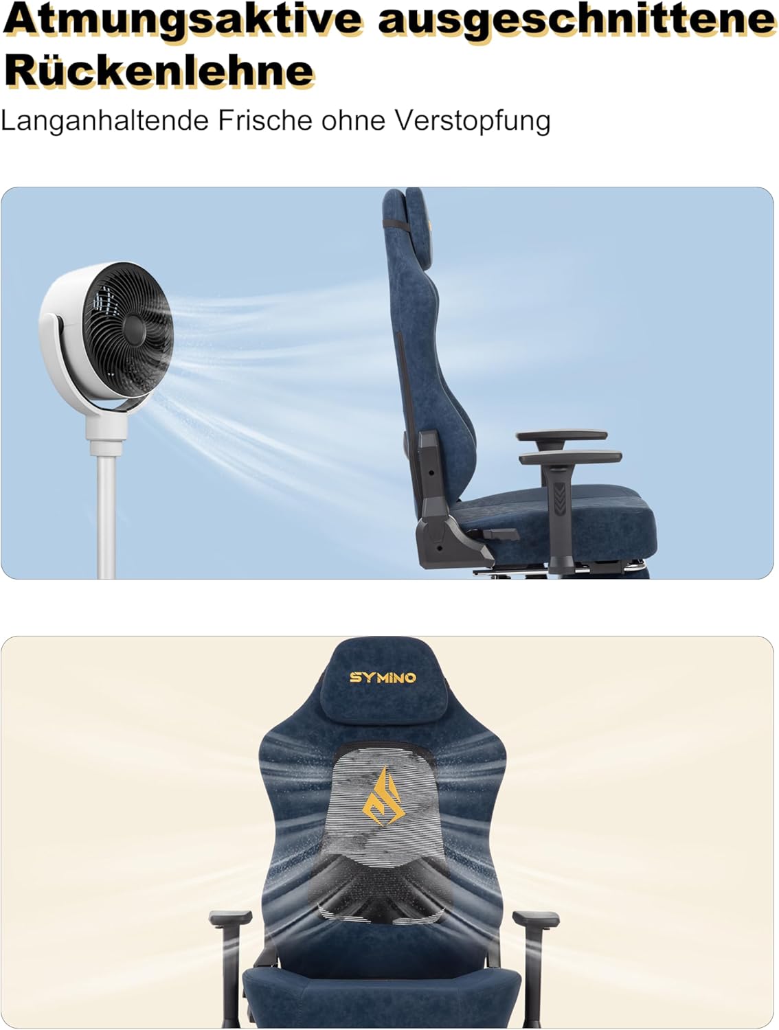 Chaise gaming réspirante