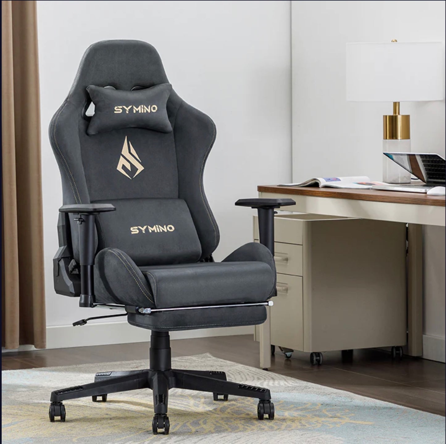 Chaise Gaming avec Repose‑Pieds